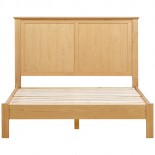 Moreton Oak 4'6 Dobule Panel Bed